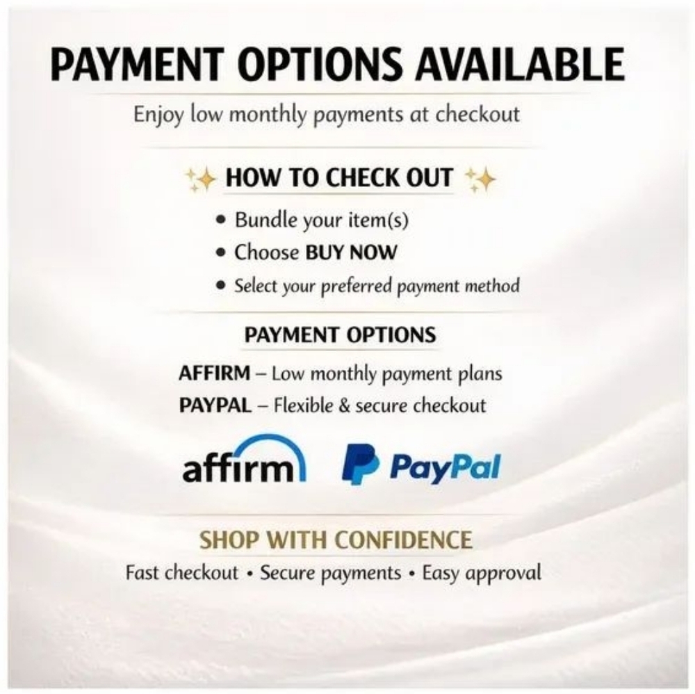 Payment Options Available